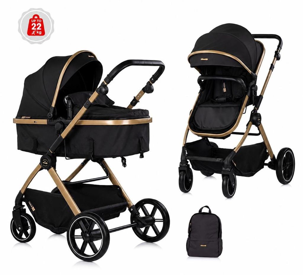 Chipolino Kombikinderwagen Pearl 2 in 1 umbaubar Rucksack Produktbild 