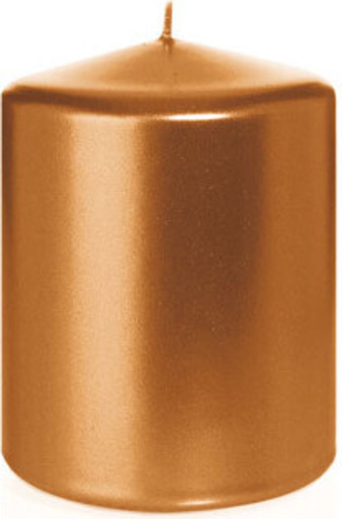 Stumpenkerzen Kupfer Ø 78 x 100 mm, 8 Stück
