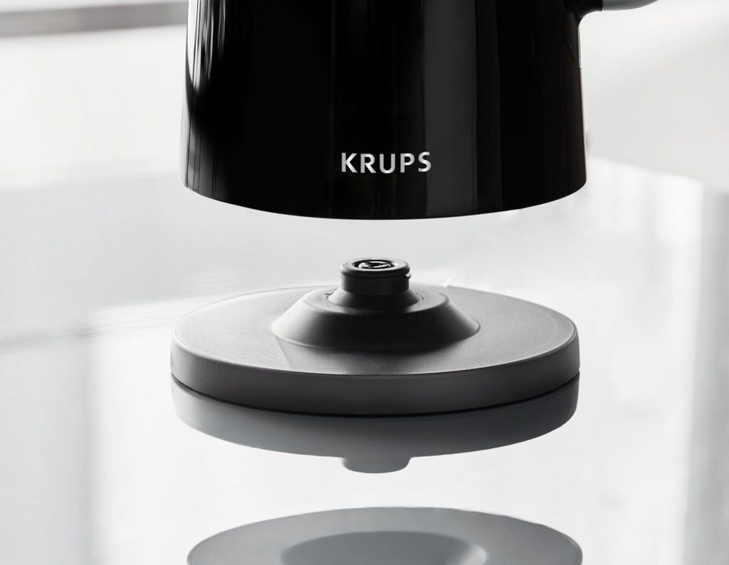 Krups BW 8018 Smartn Light Hochglanz-Schwarz, Wasserkocher, Produktbild 4