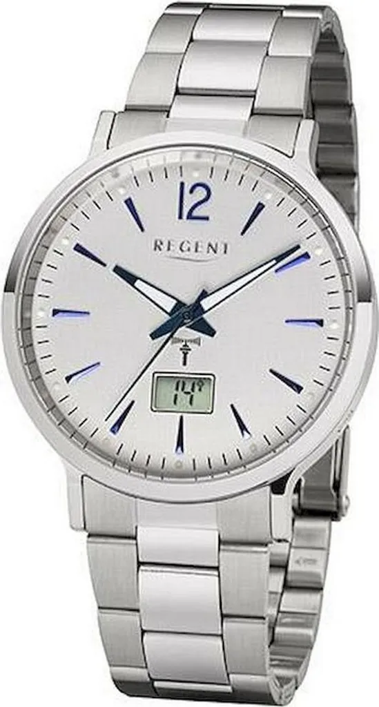 Montre Regent Homme FR-246 étanche en acier inoxydable brossé argenté