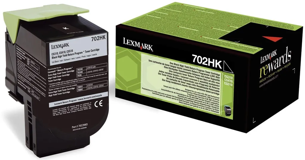 Toner laser noir Lexmark 70C2HK0 haute capacité pour consommable CS410