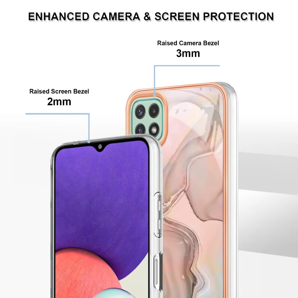 Cover Samsung A22 5G Antiurto TPU - Silicone Rinforzato Crème - 4