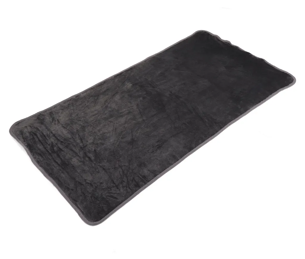 Plaid chauffant électrique USB en velours pour dos et épaules gris