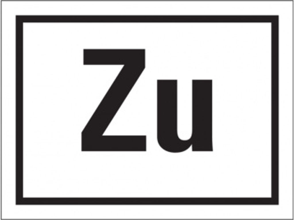 Dreifke Hinweisschild, Zu, 30 x 40 mm, Folie, Folie selbstklebend 1 Stk.
