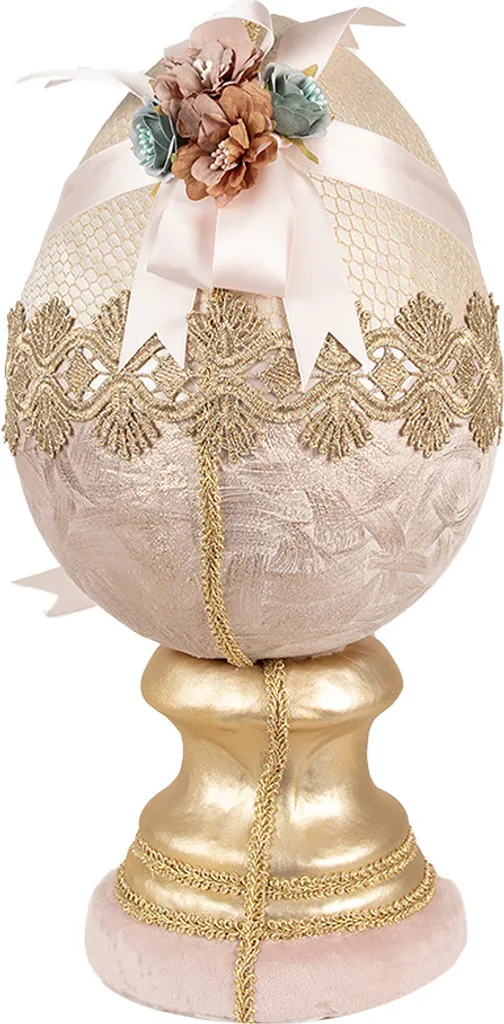 Uovo Pasquale Clayre & Eef Beige 20x38 cm - Arredo Shabby Chic Vintage