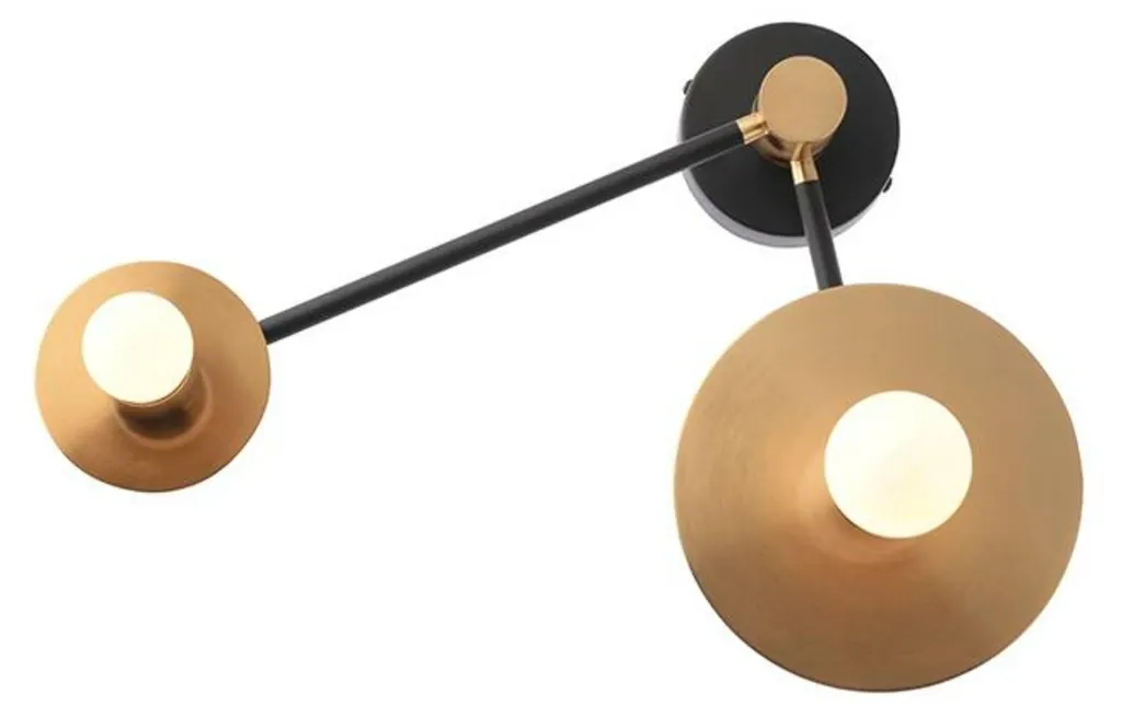 Applique murale ACA Lighting Avantgarde OD742W74BR en métal brossé