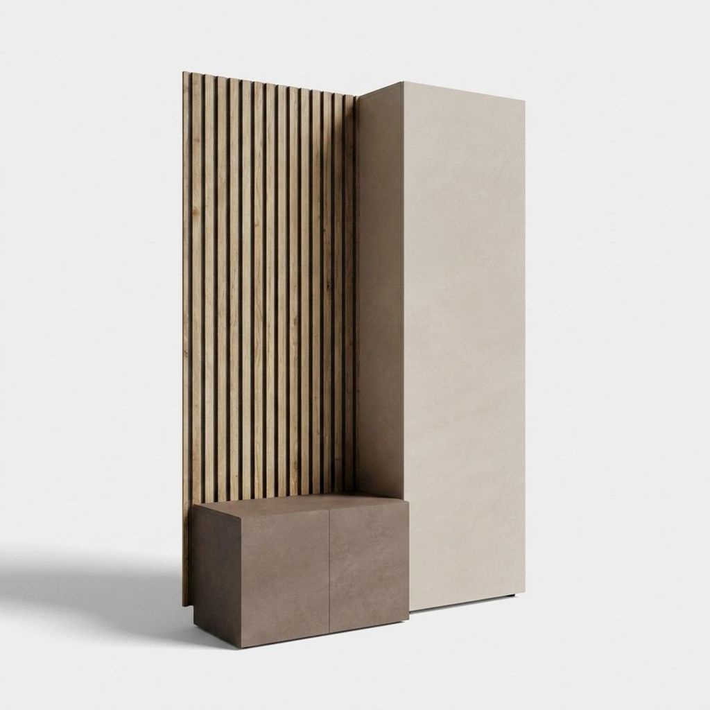 Modulare Garderobe mit Paneel und Sitzbank Composizione 301 Produktbild 