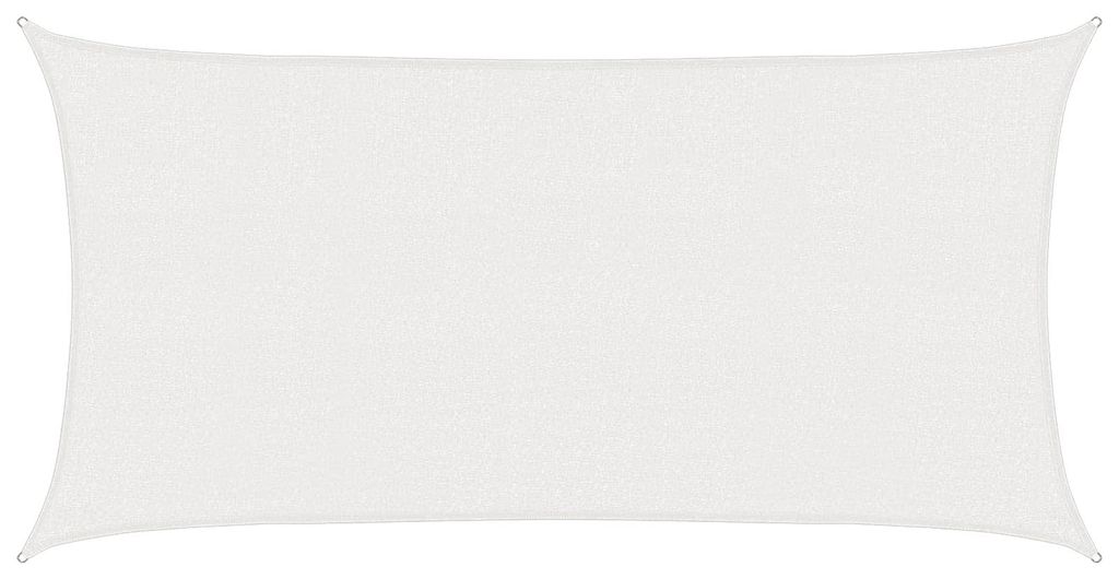 vidaXL Tente d'ombrage blanche 2,5 x 6 m en HDPE Image du produit 