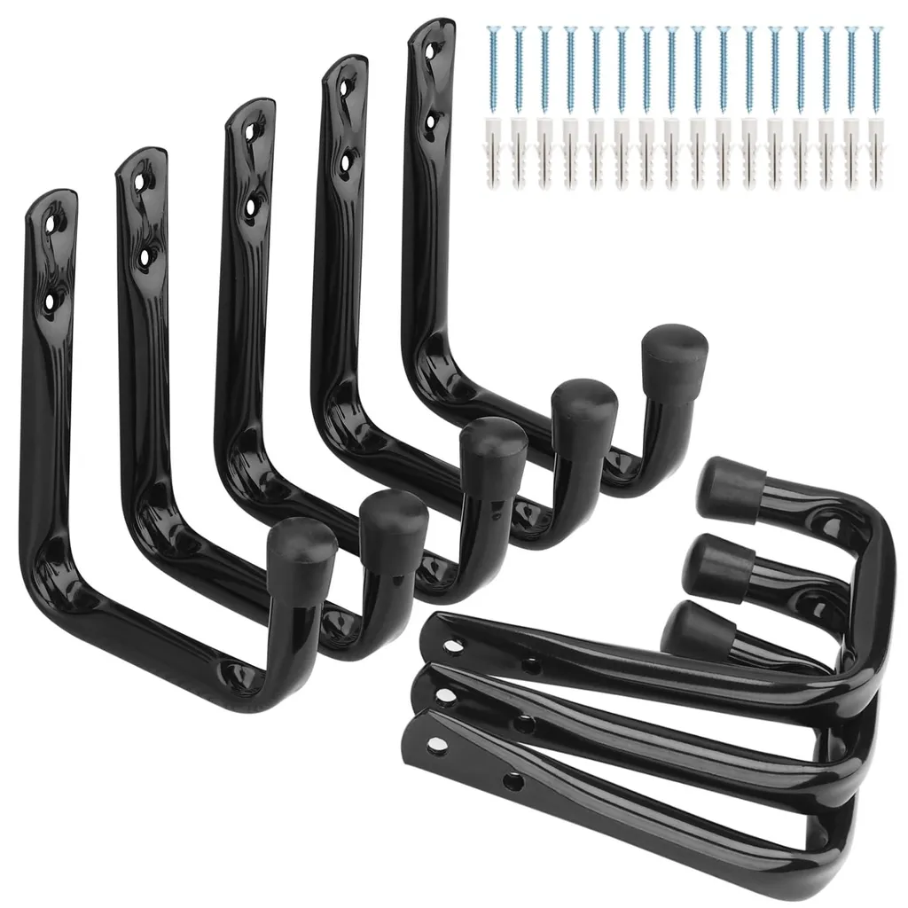 Crochets muraux garage lot de 8 pour organiser outils et armoires