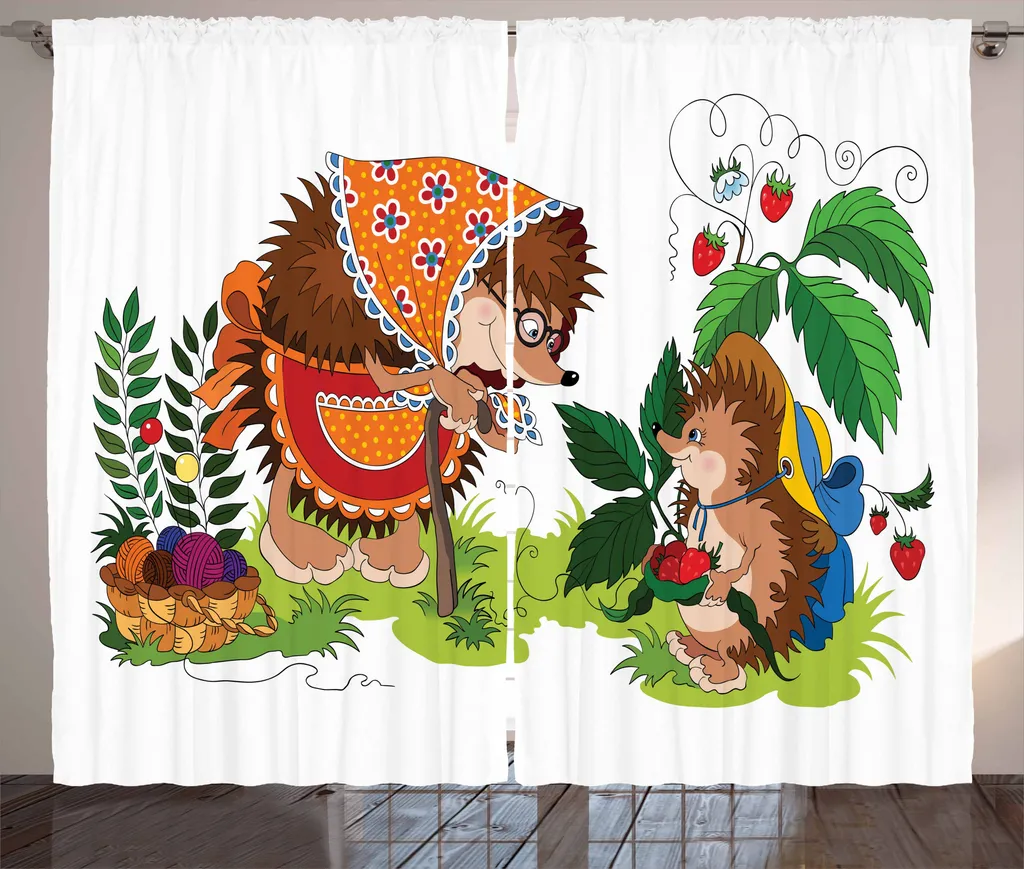 ABAKUHAUS Tenda Rustica Ricci 280x175 cm per Cameretta - Qualità Top