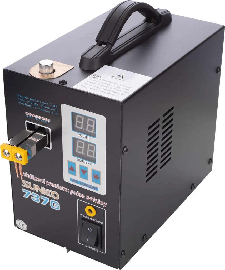 Soudeuse par points à impulsion Sunkko 737G 800A pour batteries 18650