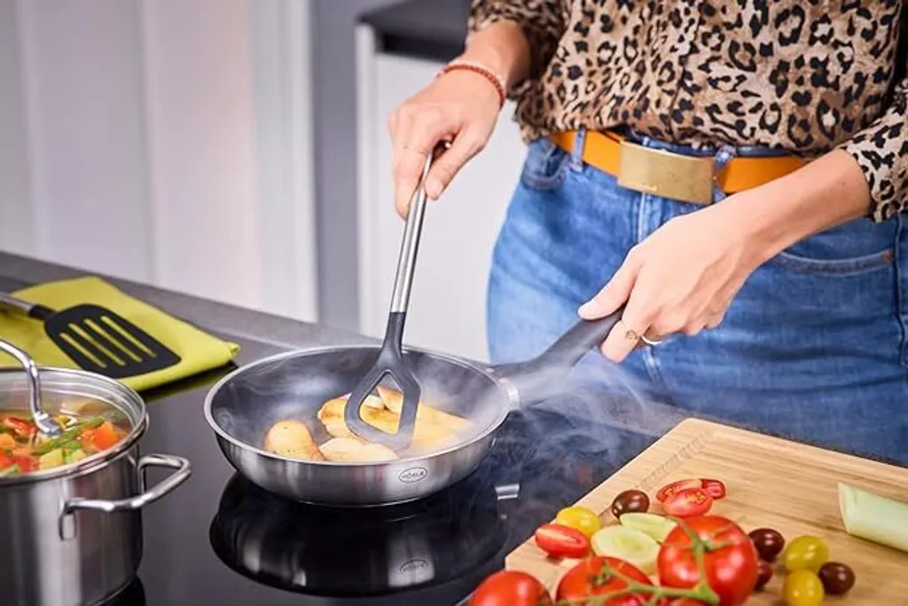 RÖSLE Basic Line Starter-Set 5tlg - Batteria Acciaio Inox Induzione - 8