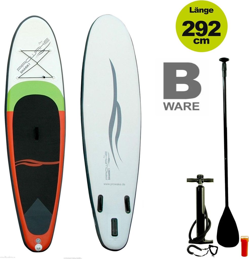 Shark1 Prowake Stand Up Paddle Board 292 cm (NEU) (Tragetasche fehlt) -