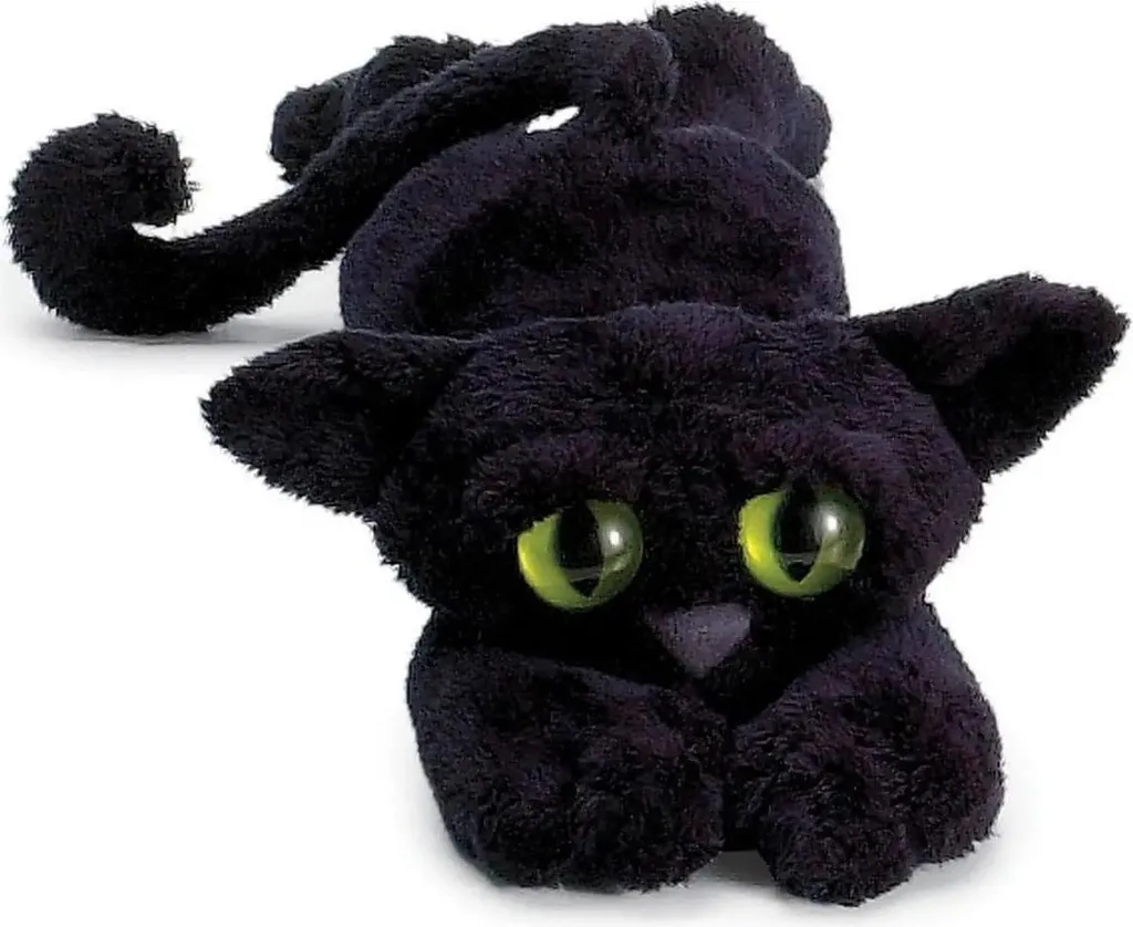 Peluche Chat Noir Ziggy Lanky Cats Manhattan Toy doudou souple 35 cm