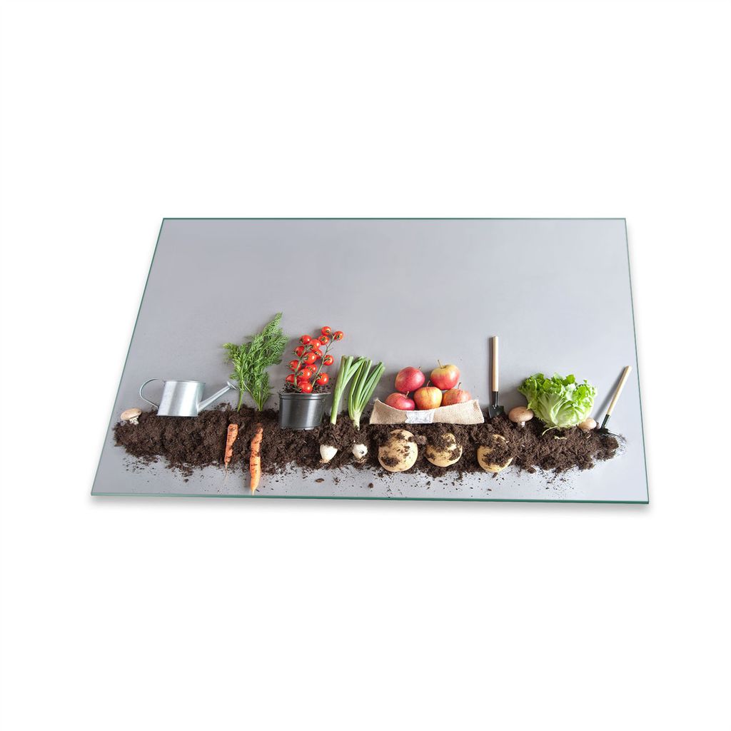 Herdabdeckplatte Glaskeramik 1 Teilig 80x52 Essen Braun Abdeckung Glas Spritzschutz
