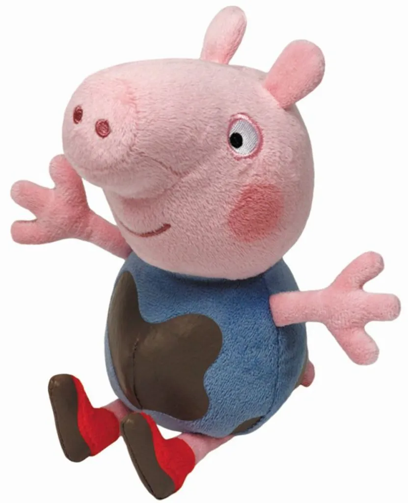 George Pig TY Beanie Boos peluche 15cm avec yeux brillants et douces
