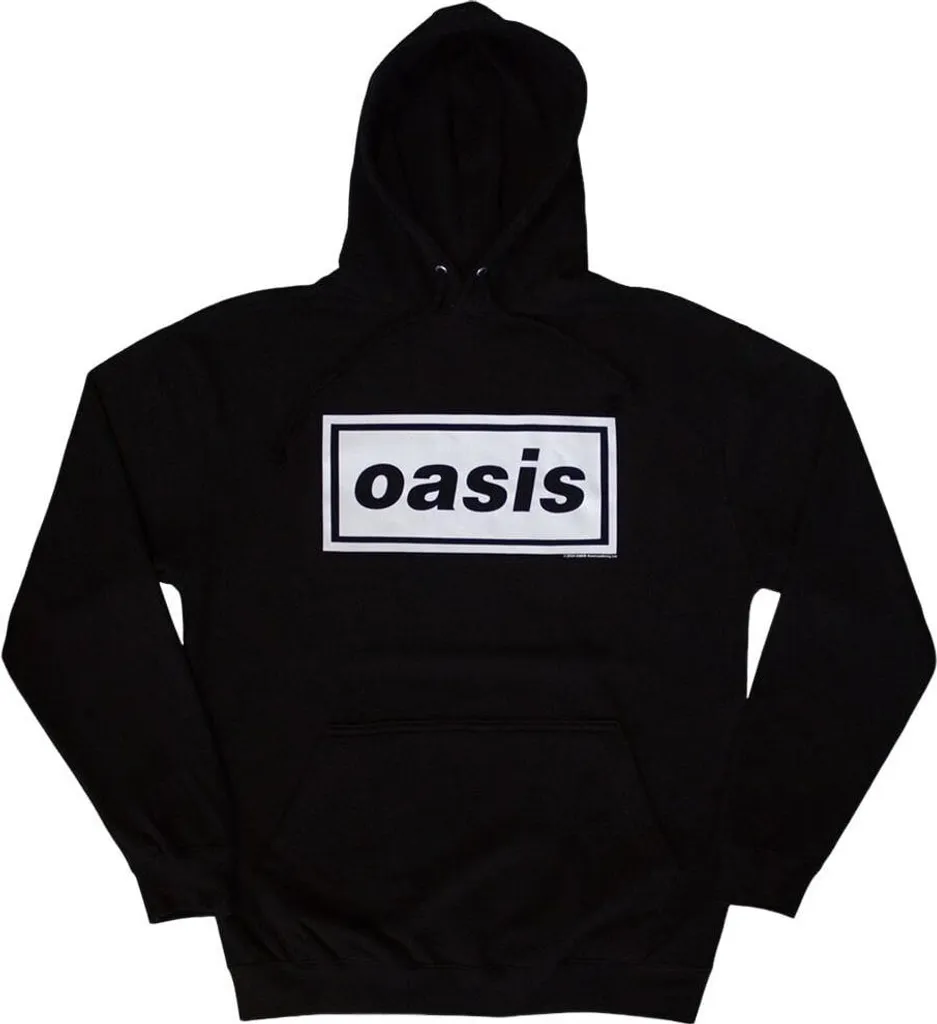 Sweat à capuche Oasis Noir Taille M Idéal pour Concerts et Fans de Rock