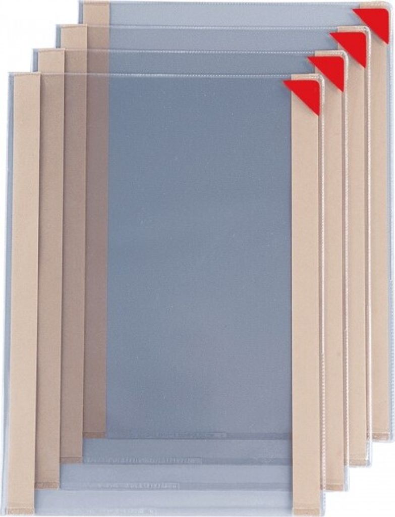 Aufkleber I tarifold Sichthülle KANG, magnetische Schließung, transparent, ro...