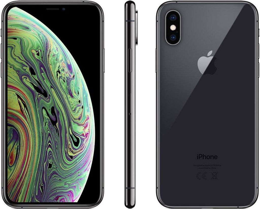 Apple iPhone XSスペースグレー 本体 + EarPods Apple iPhone Xs 256 GB Space Grey Akzeptabel