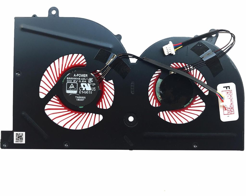 GPU version - Lüfter Kühler 2x 4-Pin stecker FAN cooler für Produktbild 