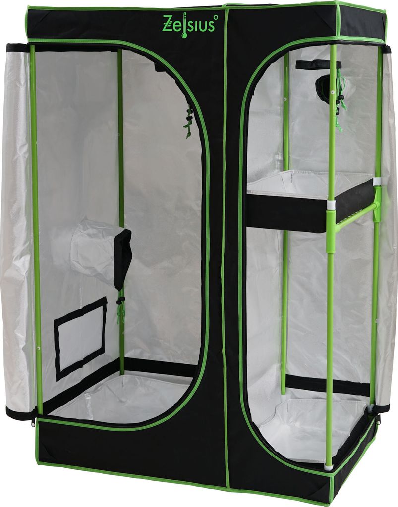 Zelsius Grow Tent 90 x 60 x 135 cm čierna/zelená Pestovanie Obrázok produktu