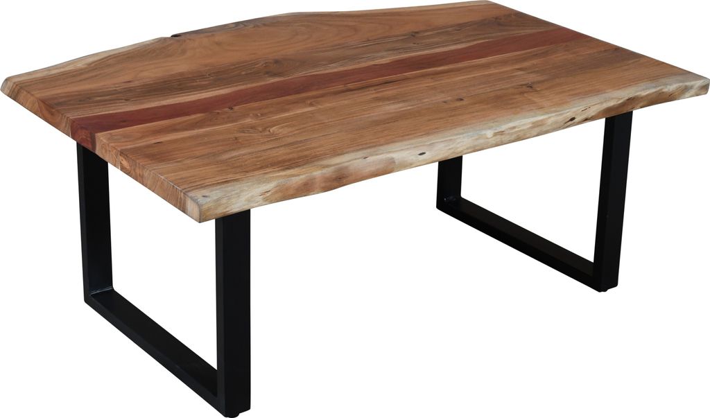 Couchtisch >Coffetable< in Akazie / schwarz - 110x45x65 (BxHxT)