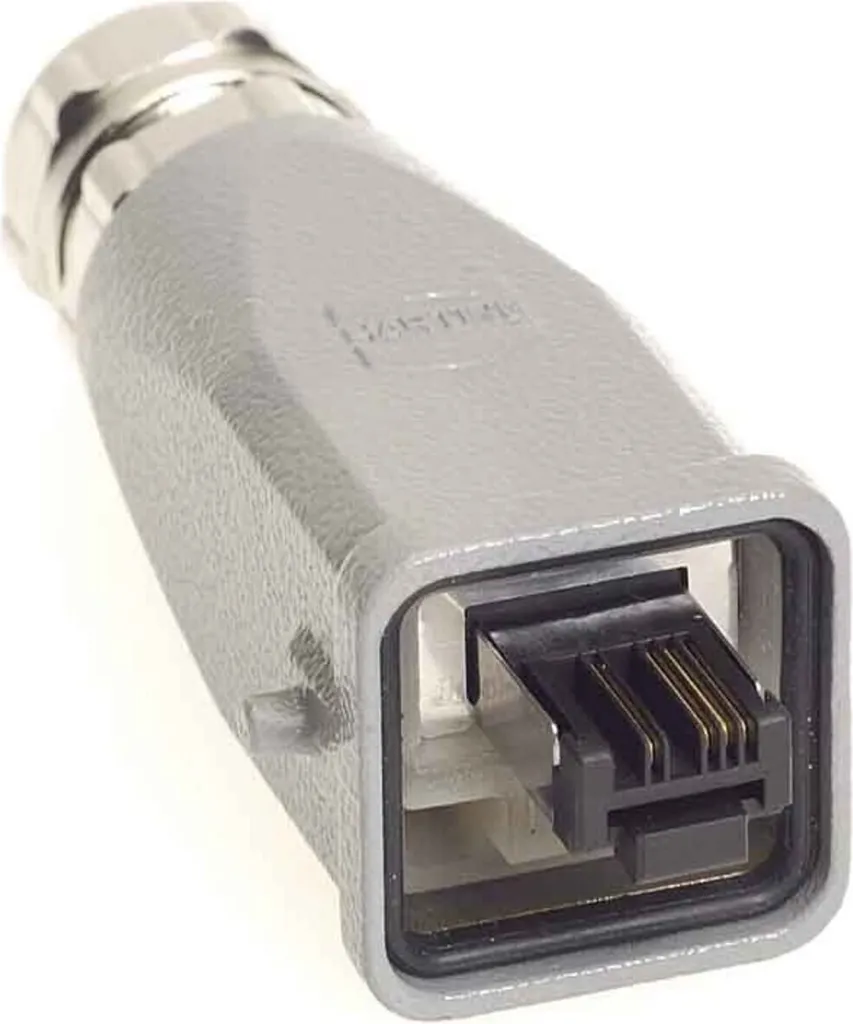 Fiche RJ45 étanche IP67 droit pour réseau Ethernet industriel 8 pôles