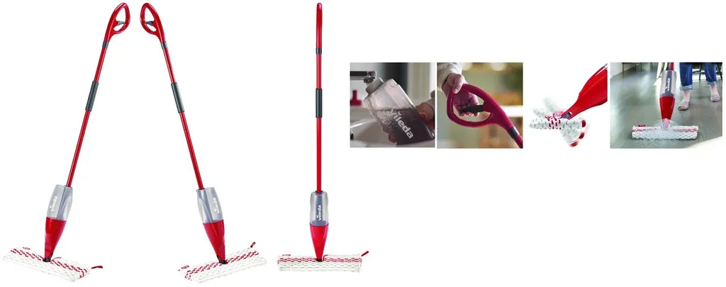 Balai Vileda Max Spray ergonomique avec chiffon microfibre et jet fin - 9