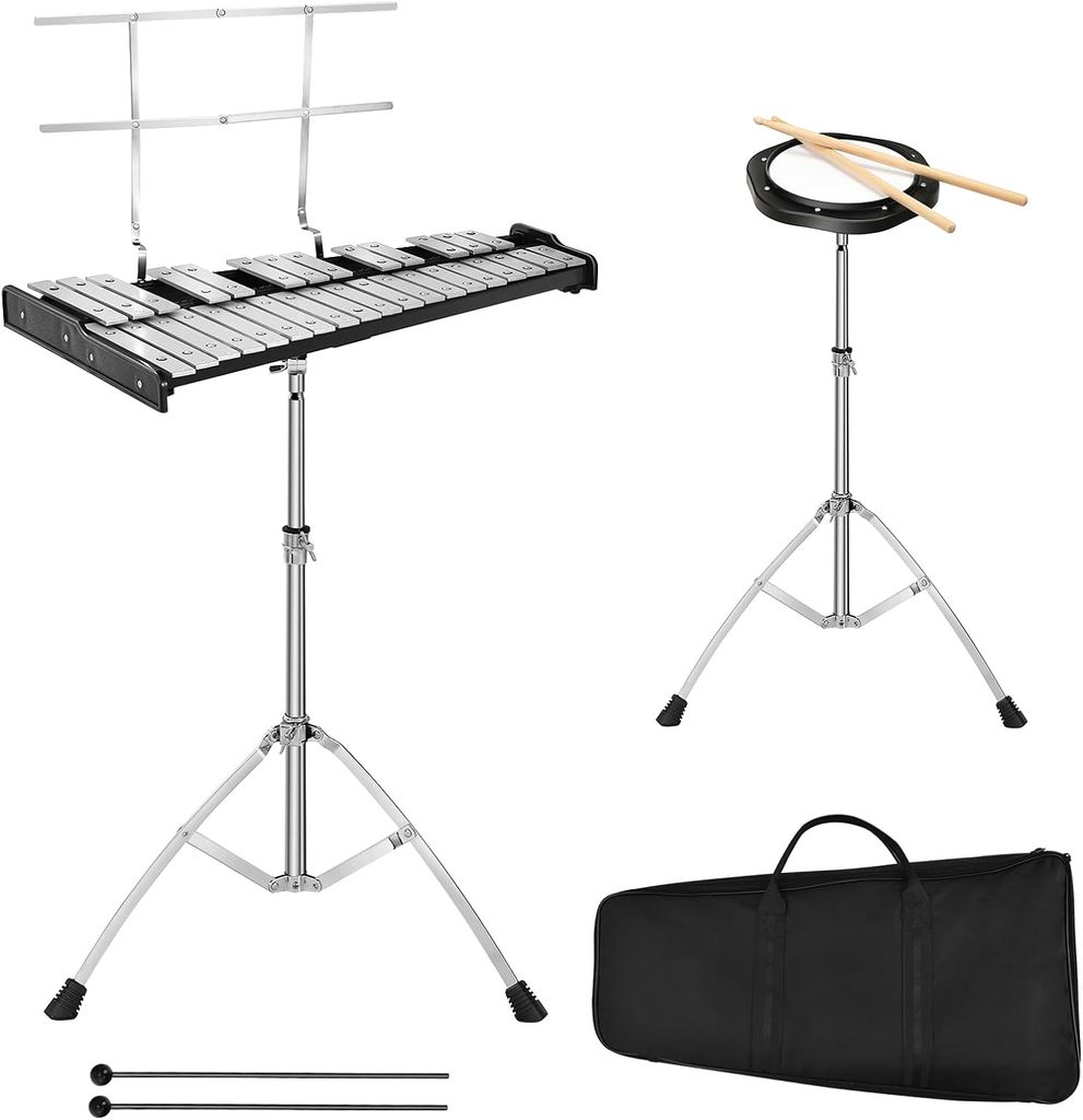 Zestaw glockenspiel KOMFOTTEU ze statywem o regulowanej Zdjęcie produktu 