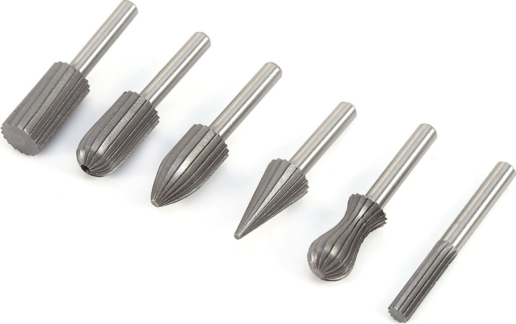 6Stück/Los 6mm 1/4" Hss Rotationsfeilen Gratbohrer Rotationsraspel Elektroschleifer Set
