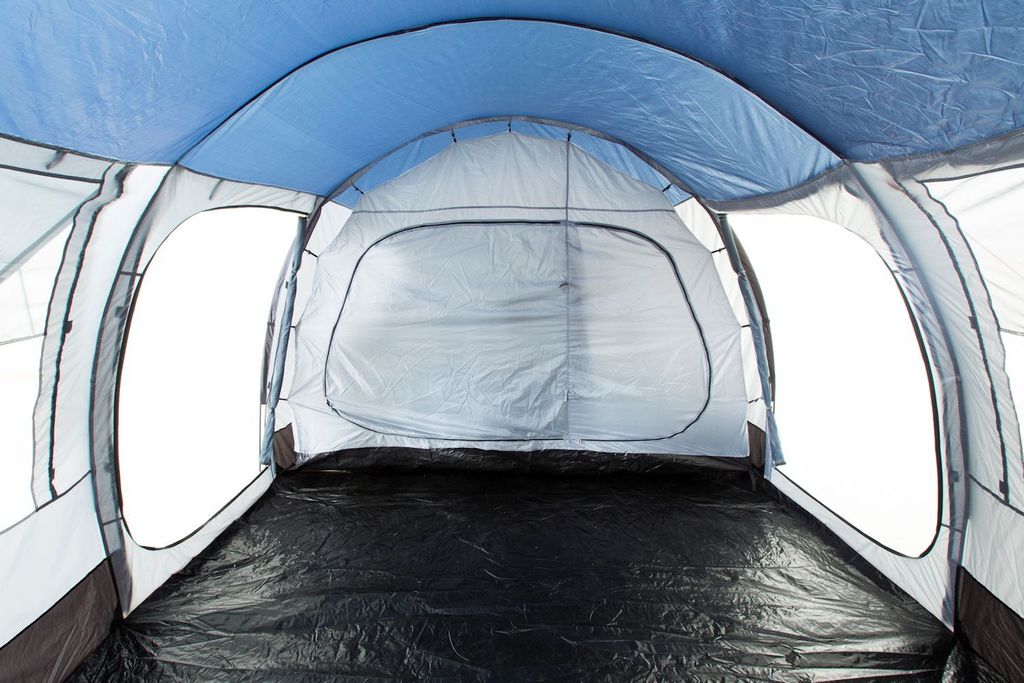 CampFeuer Zelt TunnelX für 4 Personen, Grau/Blau, Produktbild 5