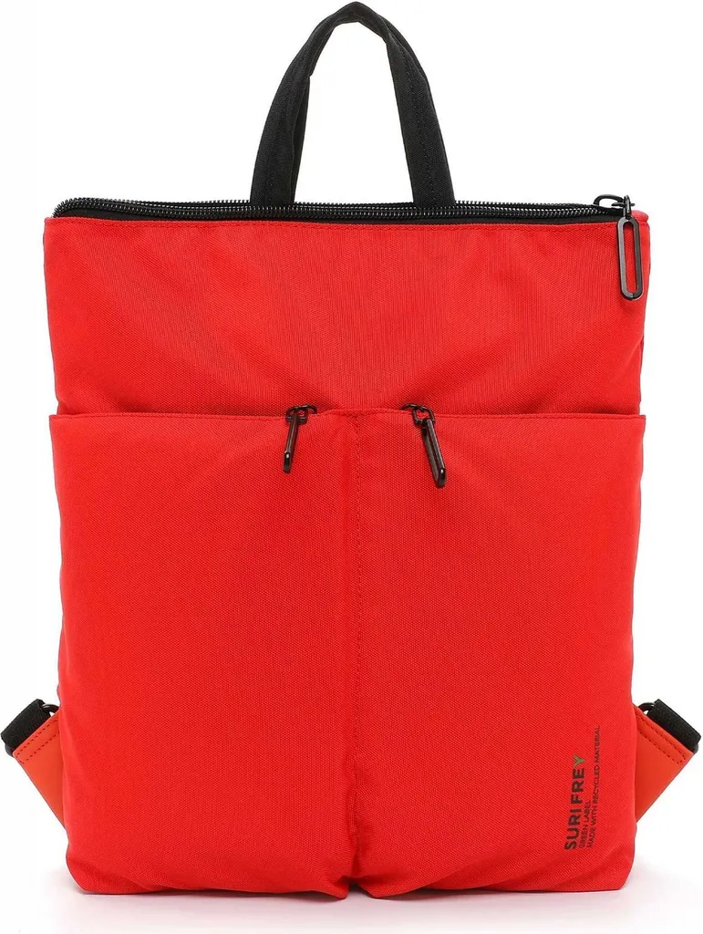 Sac à dos antivol SURI FREY Tanny rouge pour sécuriser vos affaires