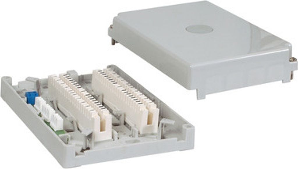 LSA Minibox 201 C 20DA, inkl. 2 x 10DA Anschlussleisten Produktbild 