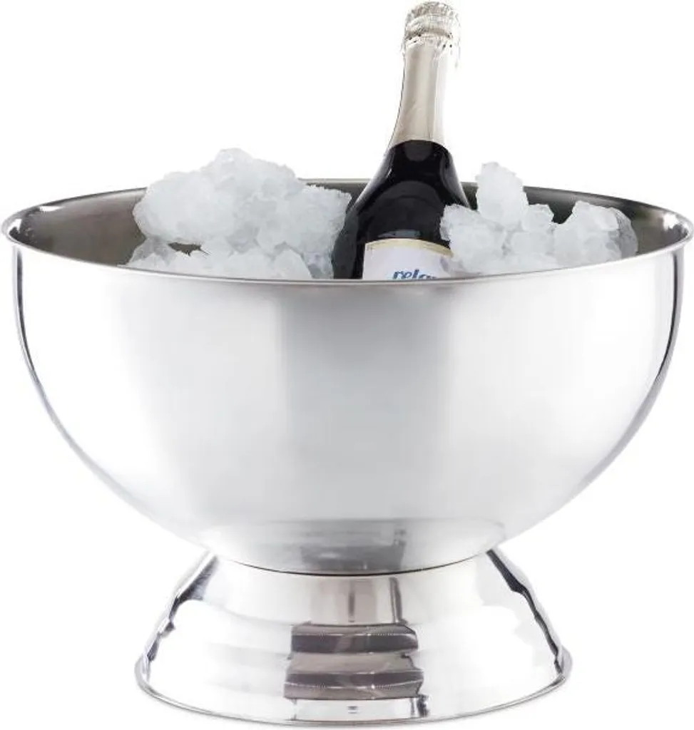 Ciotola Ghiaccio Champagne Acciaio Inox per Feste in Casa