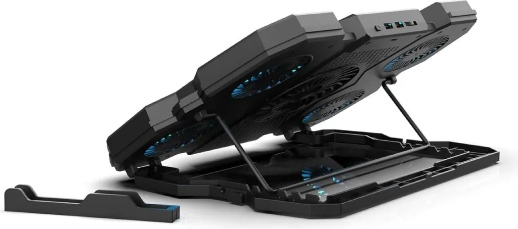 Inca Notebook Kühler INC-614GMS Gaming Base con 5 Ventole Blu - 4