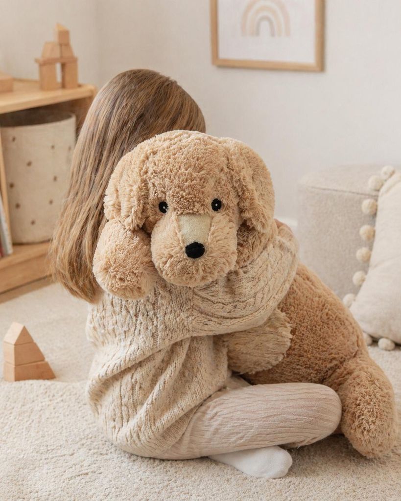 Sweety Toys 11681 Golden Retriever Plüschhund Kuschelhund liegend ca. 80 cm, beige