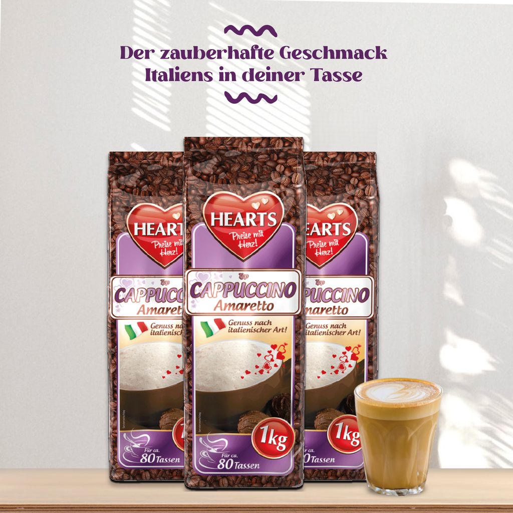 Hearts Cappuccino Amaretto 1 kg Produktbild 6