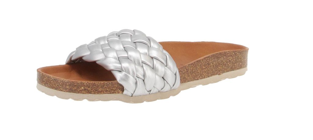 Verbenas 330079-V0271 Rica - Damen Schuhe Pantoletten - Metal-Plata, Größe:42 EU