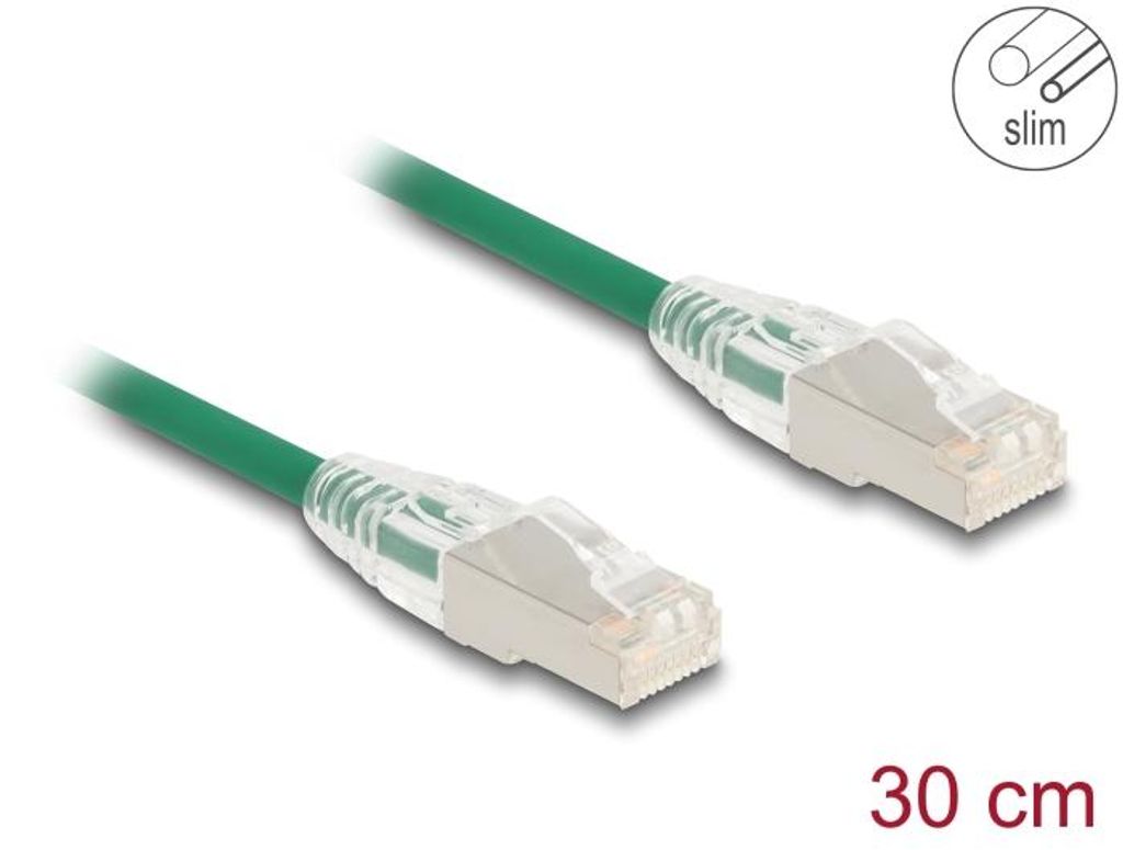 DELOCK RJ45 Netzwerkkabel Cat.6A Stec. zu Stecker U/FTP Slim