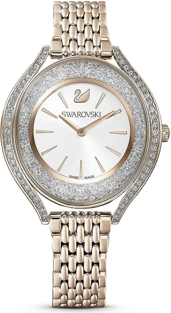 Swarovski Crystalline Aura Montre 5519456 Quartz en Métal Doré Champagne