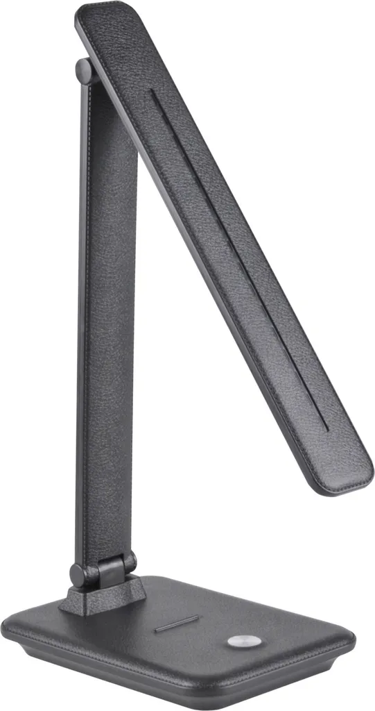 Lampe de bureau LED noire VINTO orientable en métal pour lecture et soin