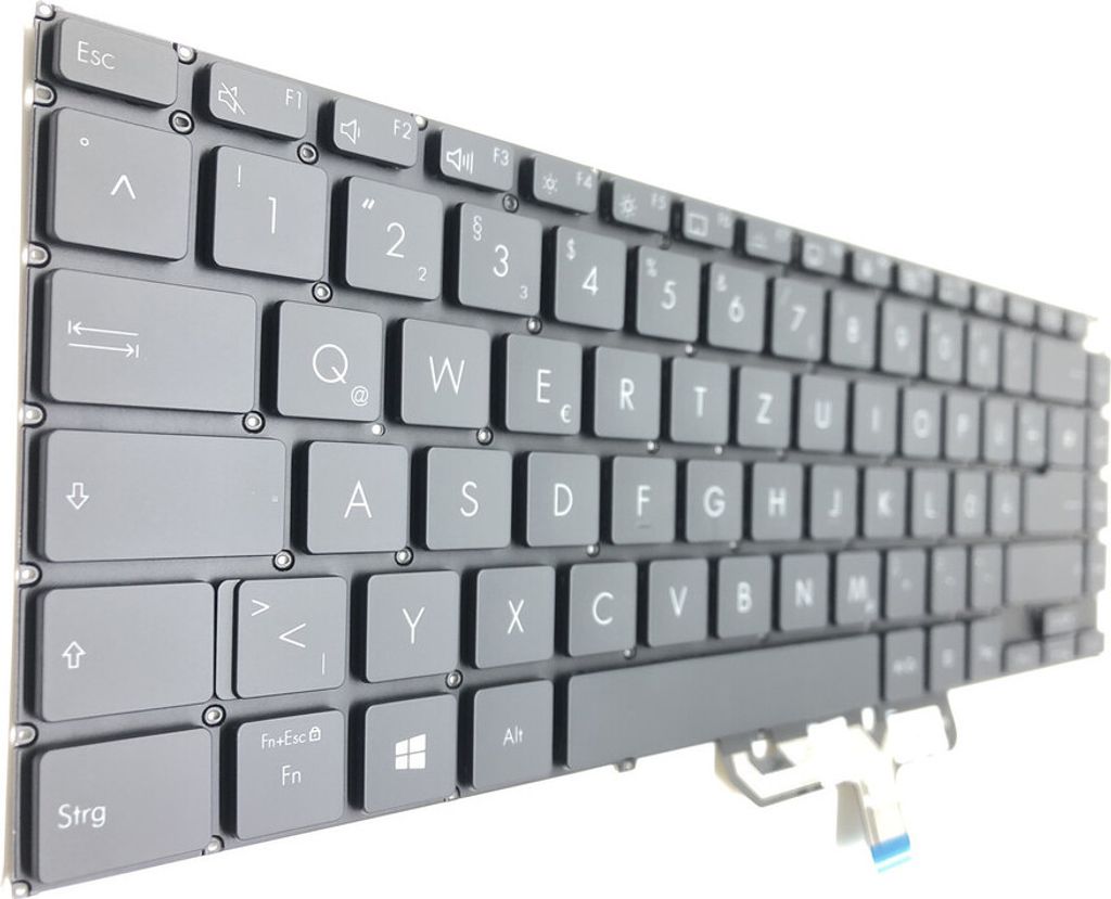 DEUTSCHE - Schwarz Tastatur mit Beleuchtung kompatibel für Asus ZenBook 14X UX5400ZB-KN017WS