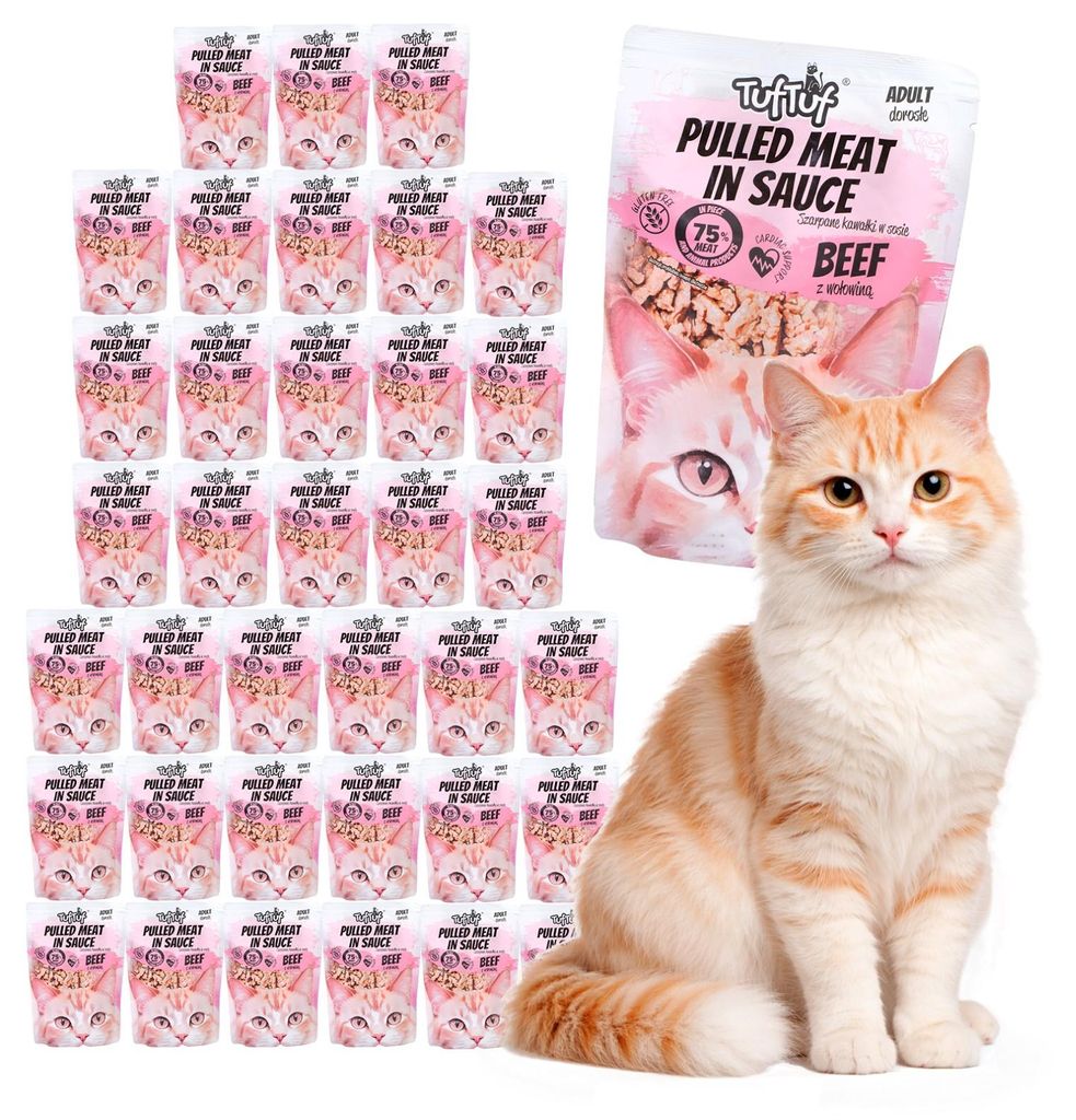 Tuftuf | Feuchtigkeitsspendende Karmen für Katzen - 40x100g Produktbild 