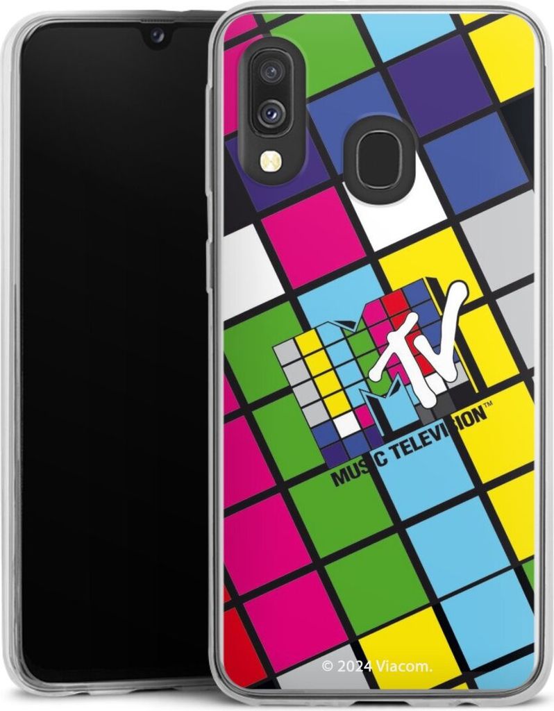DeinDesign Slim Hülle für Samsung Galaxy A40 Silikon Case Ultra Dünn Handyhülle Fanartikel Offizielles Lizenzprodukt MTV Music Televison