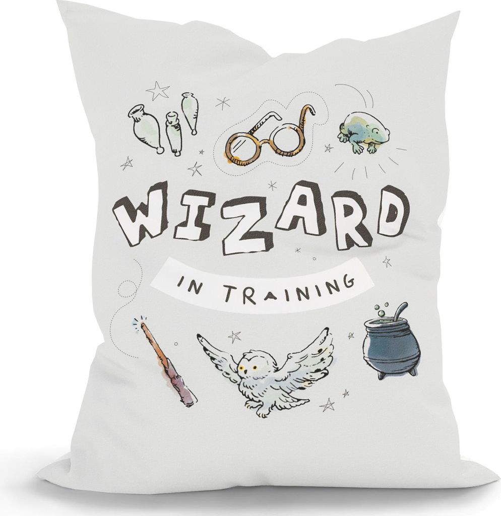 Green Bean Kinder Sitzsack Harry Potter 100x135cm mit 270 Liter hochwertiger EPS Perlen Füllung und waschbarem Motiv Wechsel-Bezug aus 100% Baum...