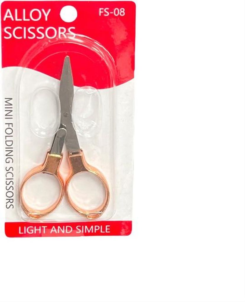 INF Zinklegierung Griff Klappschere Mini Tragbare Angelschere Roségold