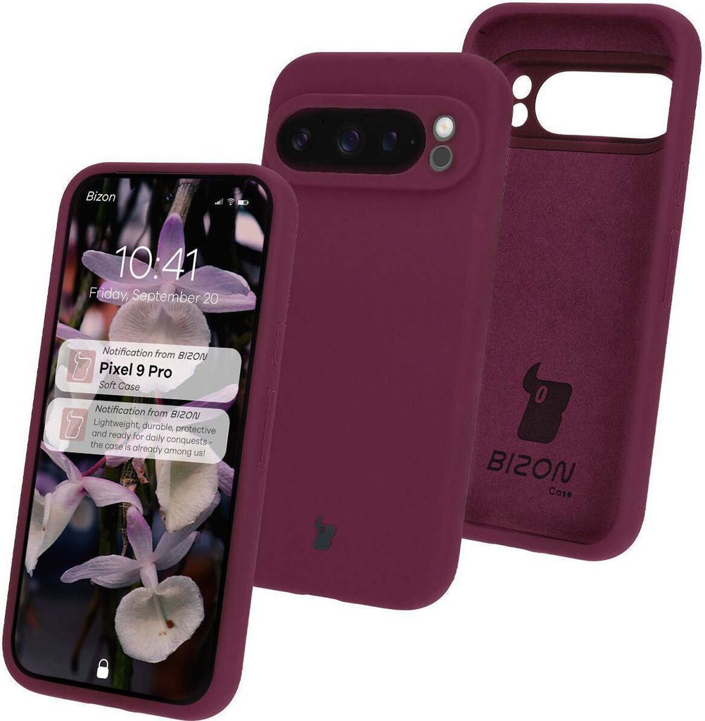 Bizon Soft Case Google Pixel 9 Pro dunkel lila Produktbild 
