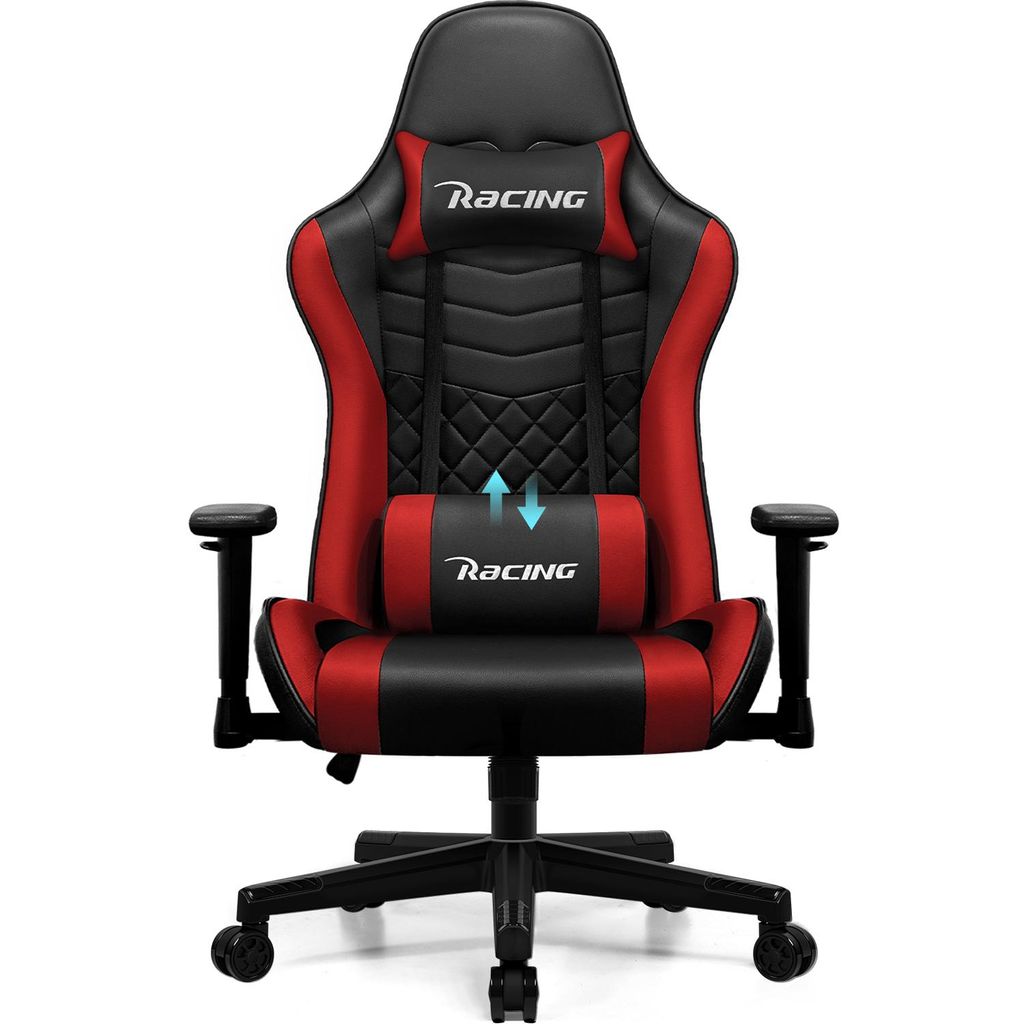 Aiibot Gaming Stuhl,Bürostuhl Ergonomisch,Schreibtischstuhl Gamer Stuhl,Gaming Chair mit Verstellbarer Kopfstütze und Lordosenstütze,Rod