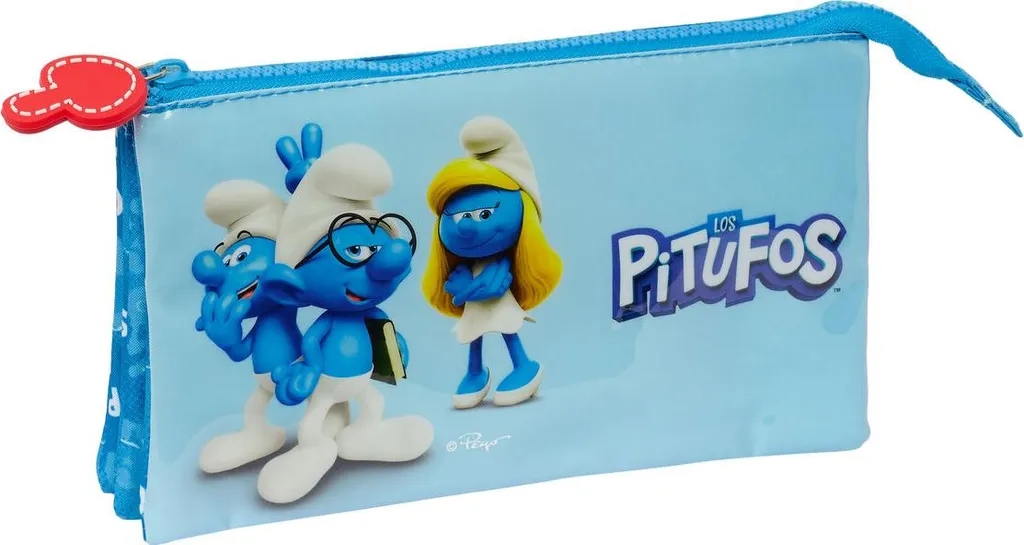 Astuccio Los Pitufos Blu 22x12x3 cm - Doppia Zip - Subito a Casa!