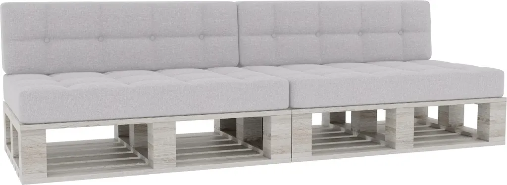 Coussin palette 120x80 confortable - Évitez le mal de dos en extérieur